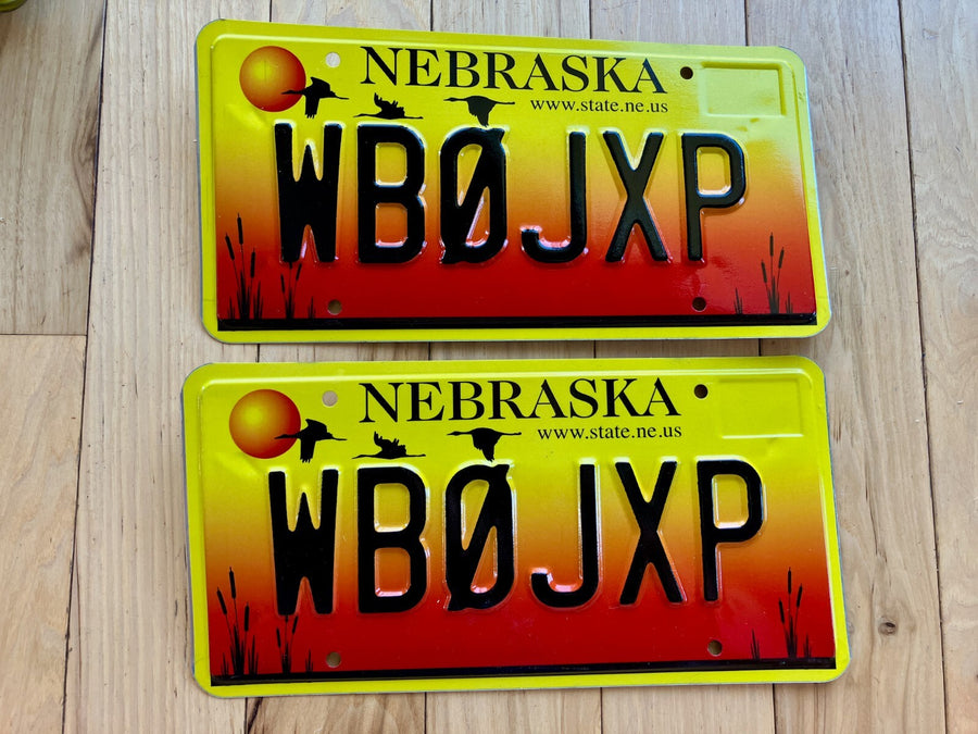 Pair of 2005 Nebraska Amateur Radio License Plates