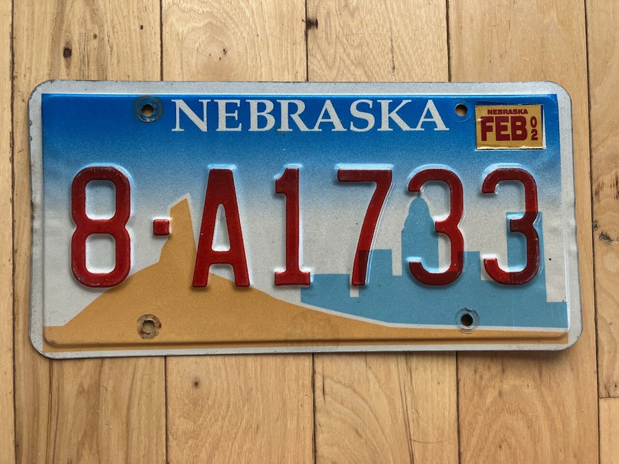 2002 Nebraska License Plate
