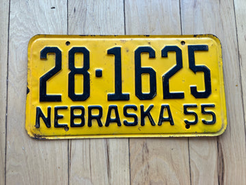 1955 Nebraska License Plate