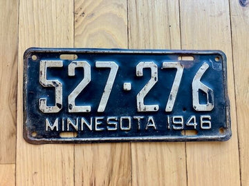 1946 Minnesota License Plate
