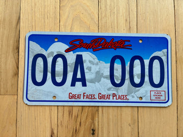 2006 Base South Dakota Sample License Plate