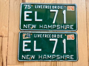 Pair of 1979 New Hampshire License Plates