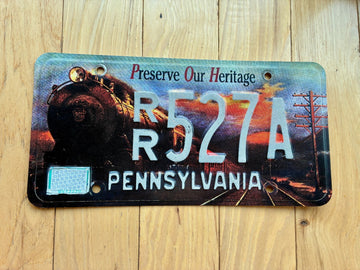 1998 Pennsylvania Preserve Our Heritage License Plate