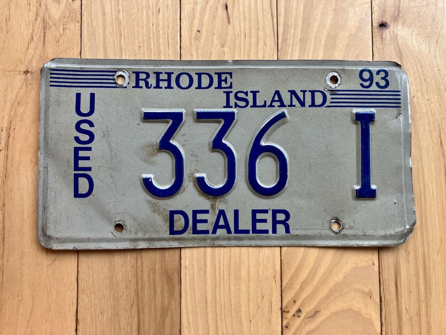 1993 Rhode Island Dealer License Plate