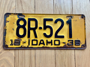1936 Idaho License Plate