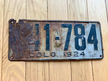 1924 Colorado License Plate