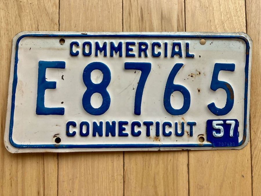 1957 Connecticut Commercial License Plate