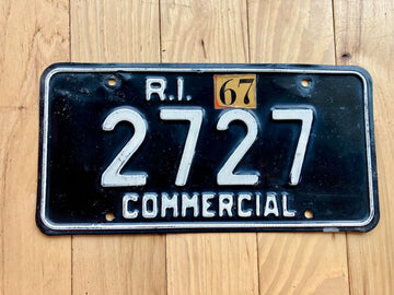 1967 Rhode Island Commercial License Plate