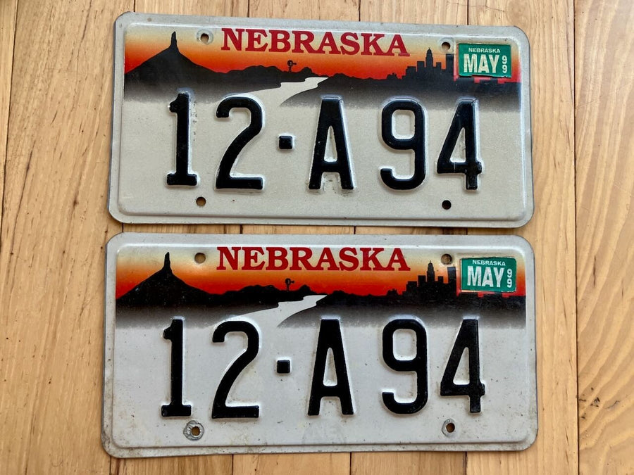 Pair of 1999 Nebraska License Plates