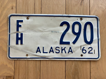 1962 Alaska For Hire License Plate