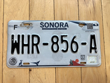 2018 Sonora Mexico License Plate