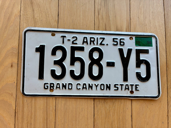 1956 1958 Arizona Trailer License Plate - MVD YOM Clear – RusticPlates
