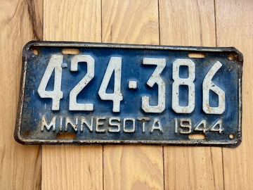 1944 Minnesota License Plate
