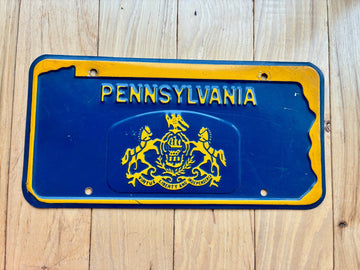 1950s Pennsylvania Blank License Plate