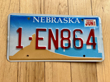 2000 Nebraska License Plate