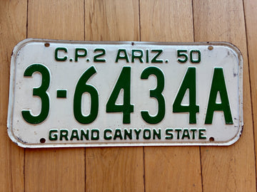 1950 Arizona Trailer License Plate (Not MVD/YOM Eligible)