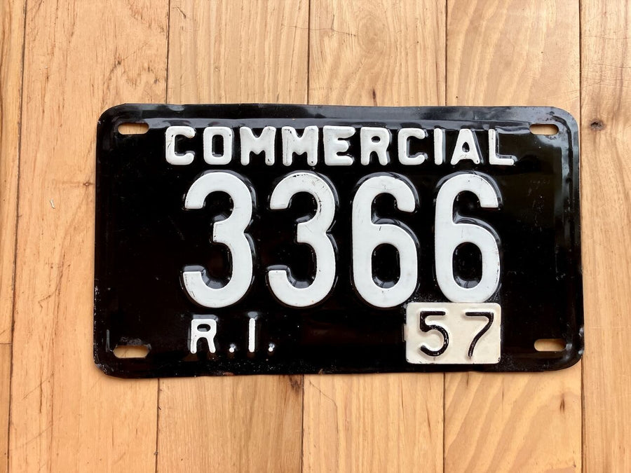 1957 Rhode Island Commercial License Plate