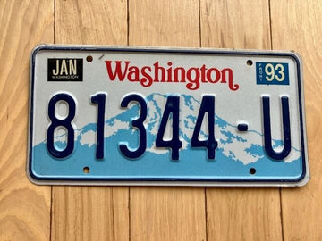 1993 Washington State Truck License Plate (Check With DOL First For YOM)