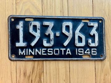 1946 Minnesota License Plate