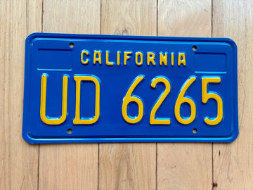 1976 California Trailer License Plate