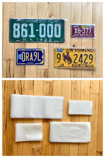 License Plate Bags/Sleeves- Many Sizes- 3 MIL High Clarity & Strength- USA Made
