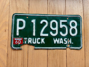 1960 Washington State Truck License Plate -Check With DOL First For YOM