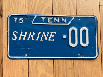1975 Tennessee Shrine Sample License Plate