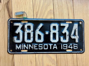 1946 Minnesota License Plate