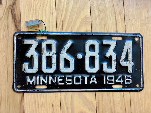 1946 Minnesota License Plate