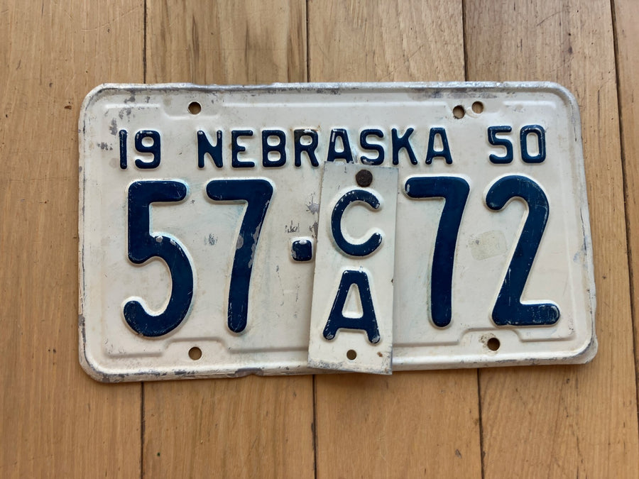 1950 Nebraska Commercial License Plate