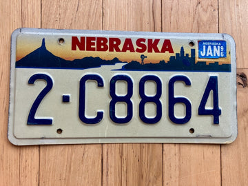 1996 Nebraska License Plate