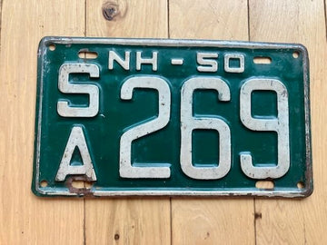 1950 New Hampshire License Plate