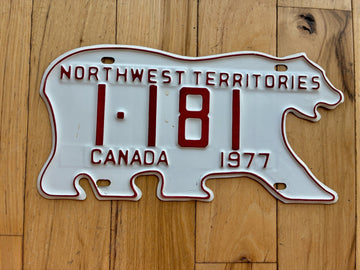 1977 Northwest Territories License Plate