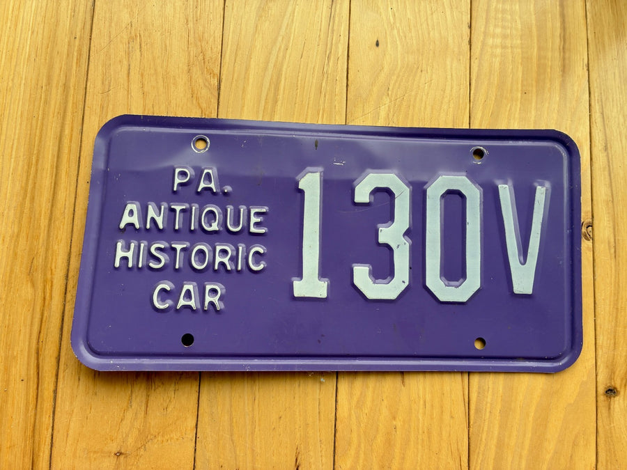 1970s 1980s Pennsylvania Antique Vehicle License Plate