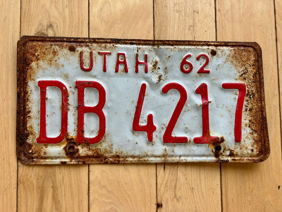 1962 Utah License Plate