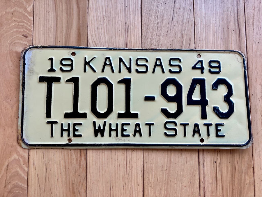 1949 Kansas Truck License Plate
