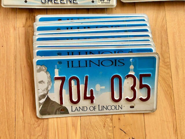 Bulk Lot of 100 License Plates- 10 of Each State in Craft Condition