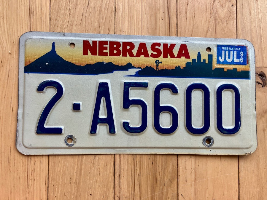 1996 Nebraska License Plate