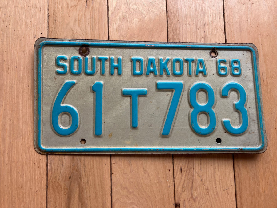 1968 South Dakota Truck License Plate