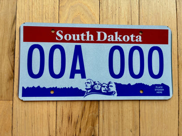 2000 Base South Dakota Sample License Plate