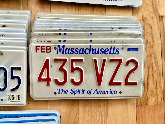 Bulk Lot of 100 License Plates- 10 of Each State in Craft Condition