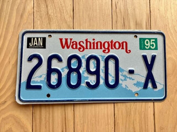 1995 Washington State Truck License Plate (Check With DOL First For YOM)