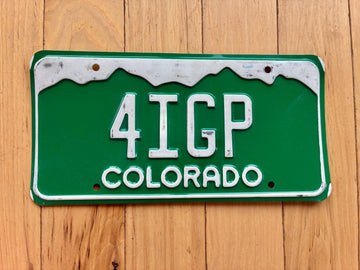 1979 Colorado Vanity License Plate - 4IGP