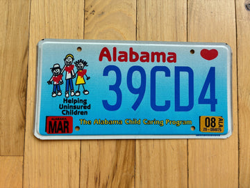 2008 Alabama Child Caring Program License Plate