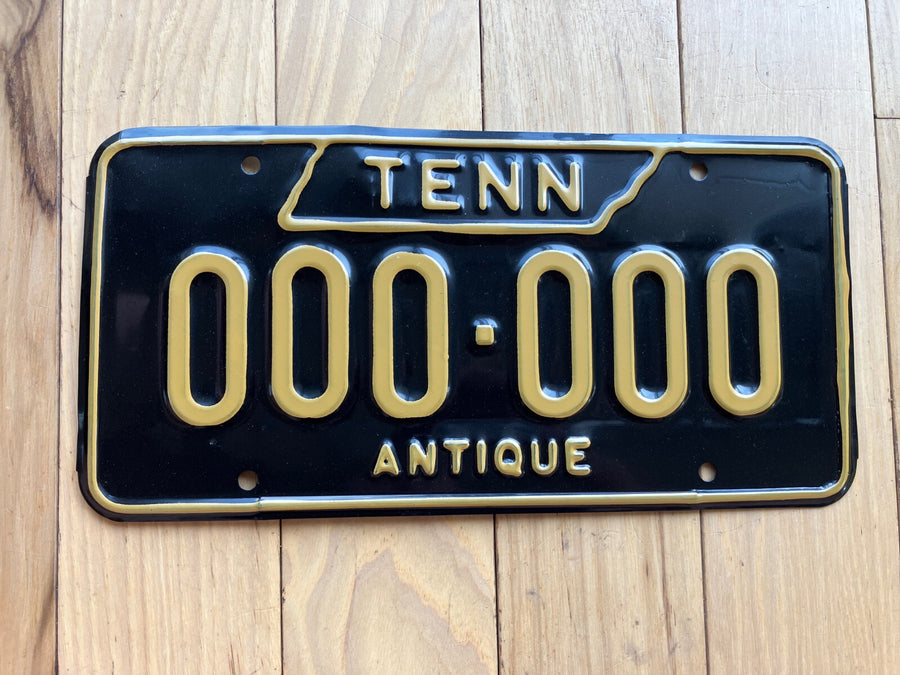 1972 Tennessee Antique Sample License Plate