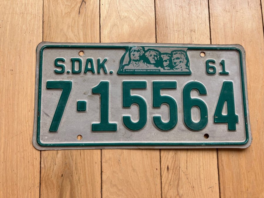 1961 South Dakota License Plate
