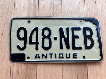 1966 Nebraska Antique License Plate
