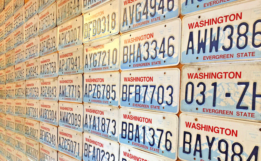 20 Embossed Washington State License Plates in Craft Condition