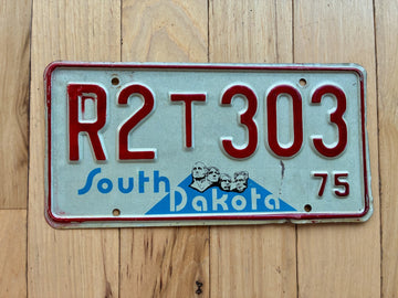 1975 South Dakota Truck License Plate