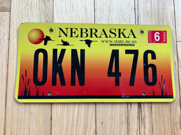 2005 Flat Nebraska License Plate